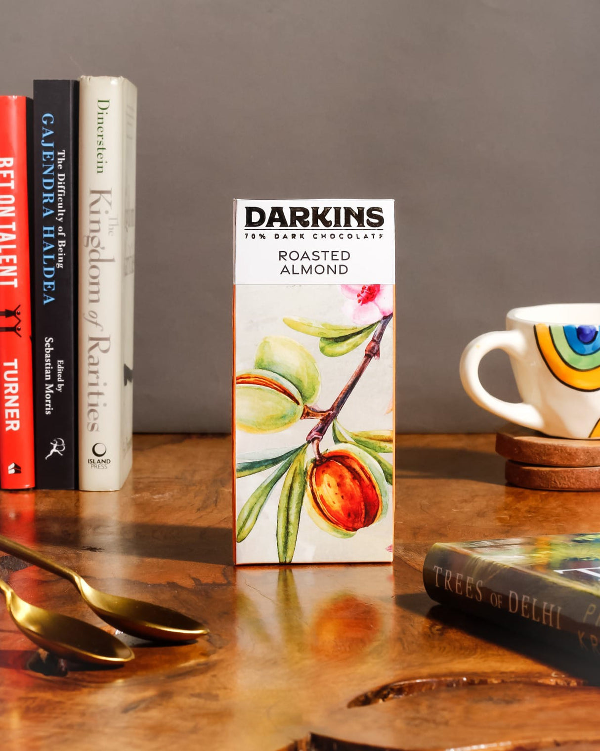 Darkins 70% Dark Chocolate with Roasted Almonds, 50g