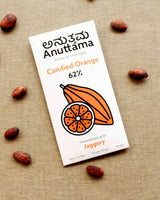 Anuttama 62% Cocoa | Candied Orange | Sweetened with Jaggery – 50g