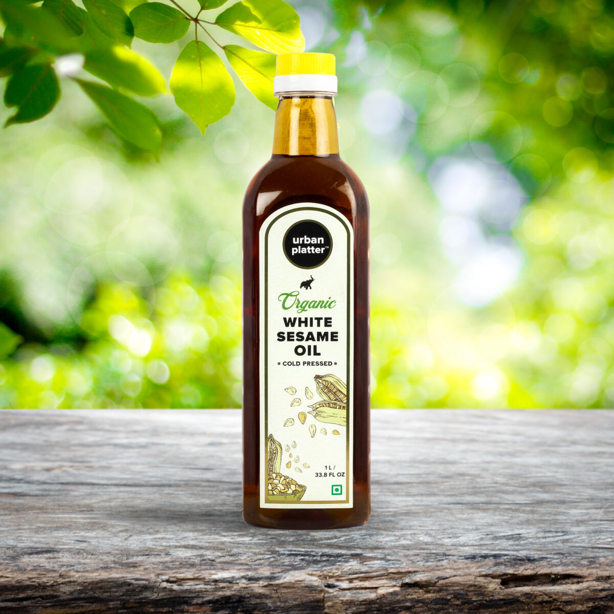 Urban Platter Cold Pressed White Sesame (Til) Oil, 1L