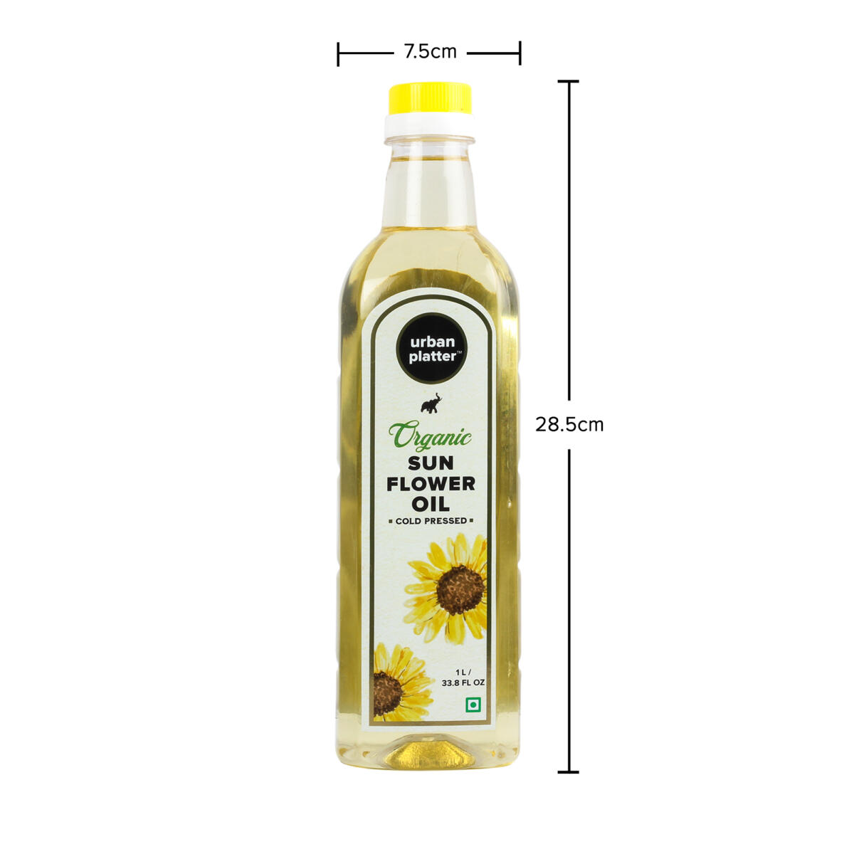 Urban Platter Cold Pressed Sunflower Oil, 1L