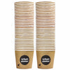 Branded Disposable Paper Cups, 150ml (Pack of 50)