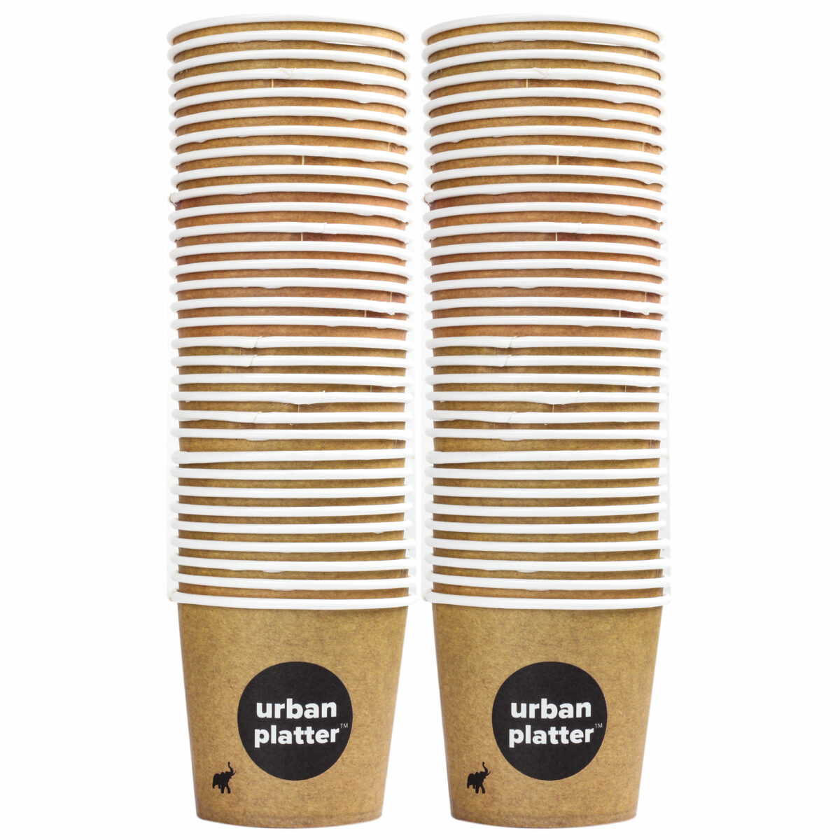 Urban Platter Branded Disposable Paper Cups, 150ml (Pack of 50)