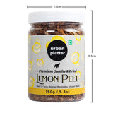 Urban Platter Dried Lemon Peel, 150g / 5.2oz [Premium Quality, Zesty & Aromatic]