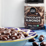 Urban Platter Dark Chocolate Coated California Almonds, 350g