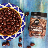 Urban Platter Dark Chocolate Coated California Almonds, 350g