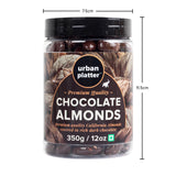 Urban Platter Dark Chocolate Coated California Almonds, 350g