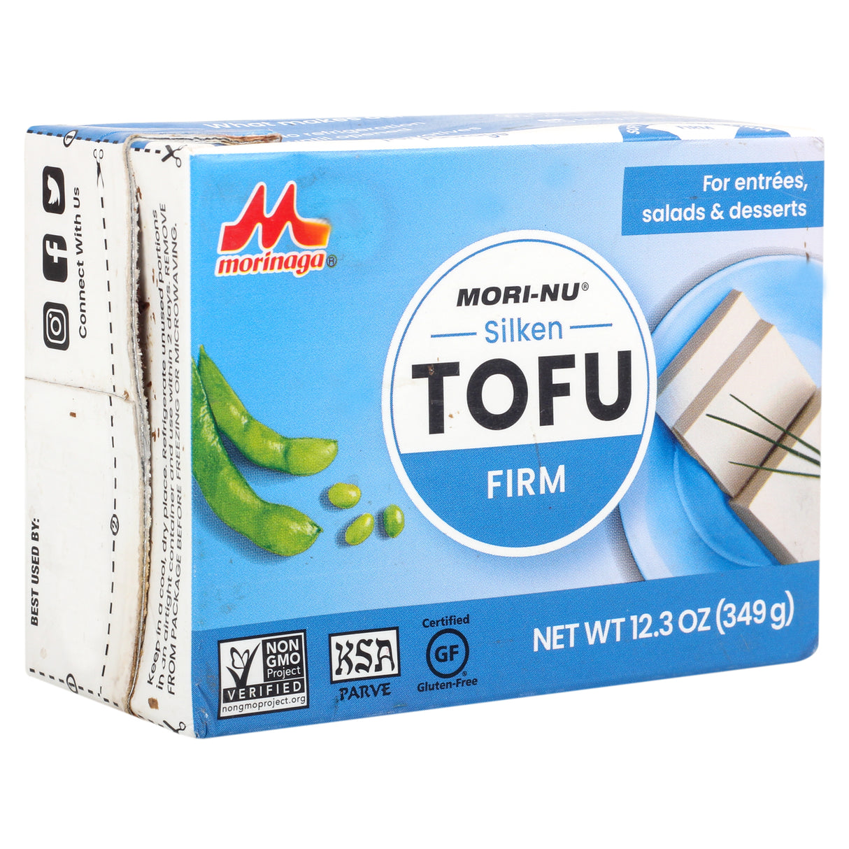 Mori - NU Silken Tofu (Firm), 349g (Preservative Free | Gluten Free | Non- Gmo)