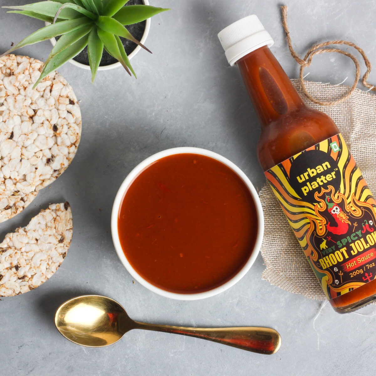 Urban Platter Bhoot Jolokia Hot Sauce, 200g [Very Spicy Ghost Pepper Sauce]