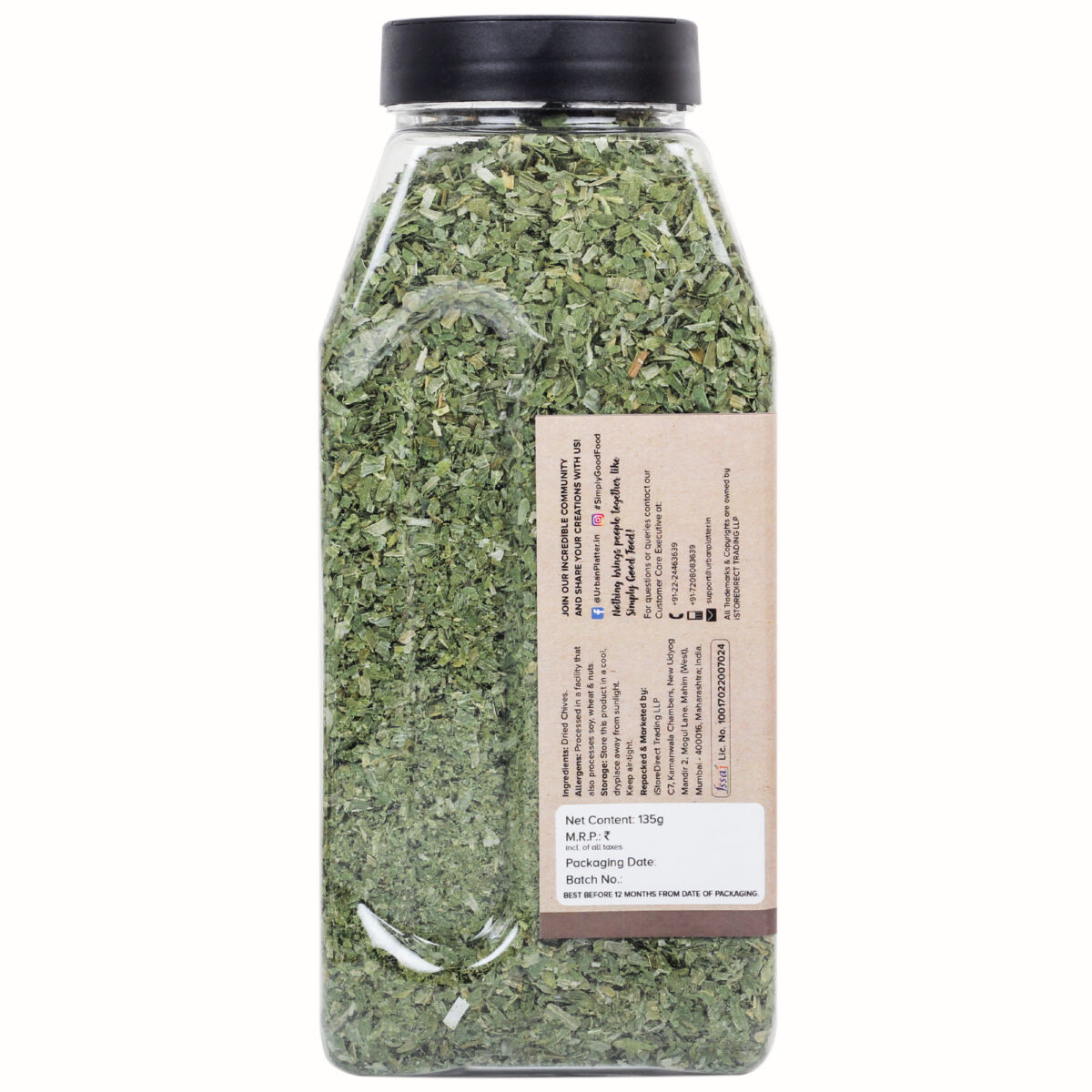 Urban Platter Dried Chive Flakes, 135g