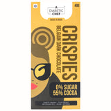 A Diabetic Chef Crispies Belgian 55% Vegan Dark Chocolate, 40g [Pack of 3, Diabetic Friendly, 0% Sugar]