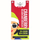 A Diabetic Chef Cranberry Belgian 55% Vegan Dark Chocolate, 40g [Pack of 3, Diabetic Friendly, 0% Sugar]