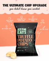 Atom Eats Truffle Ruffled Potato Chips, 40g
