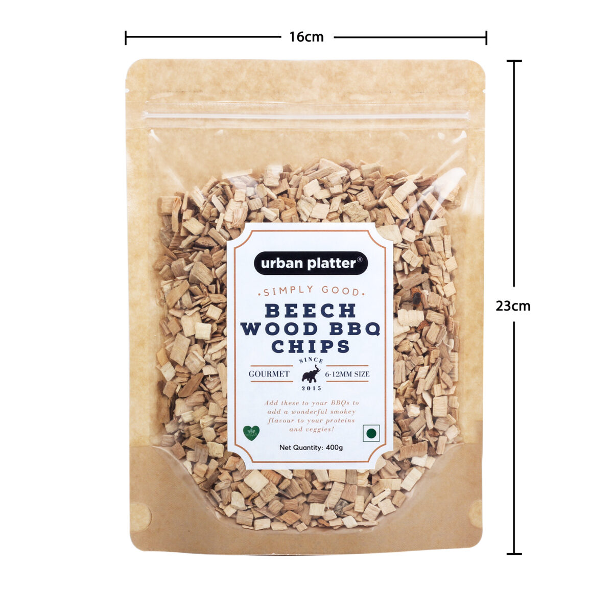 Urban Platter Beech Wood BBQ Chips, 500g [Gourmet Cooking Chips]