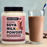 Urban Platter Soya Milk Powder-Chocolate Flavour, 500g  [Plant-Based /  Milk Alternative, Non-GMO & 25% Protein]