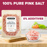 Urban Platter Pink Himalayan Rock Salt Granules, 500g (Unrefined | Additive Free | 100% Pink Rock Salt Granules | Sendha Salt | Resealable Pouch)