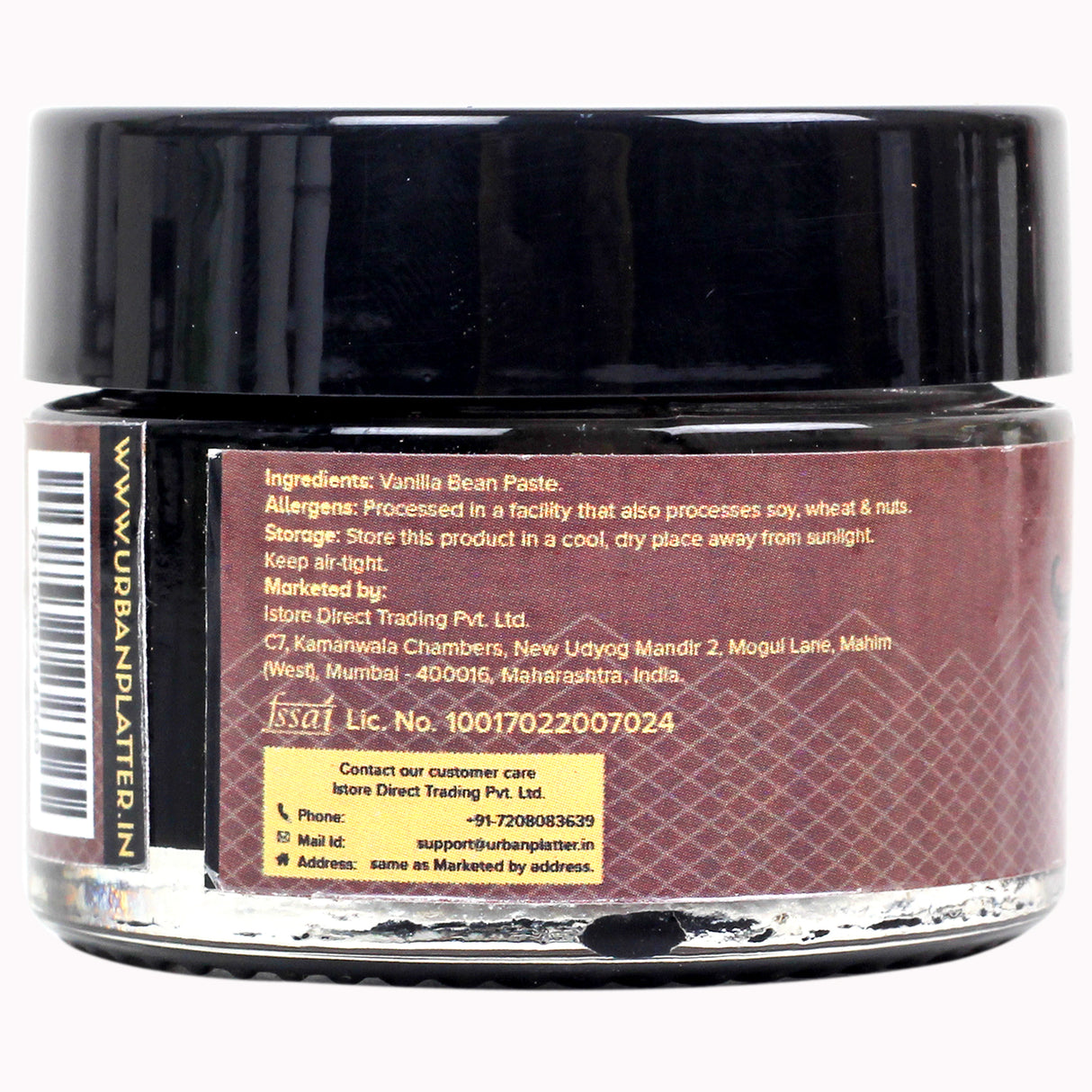 Urban Platter Pure Vanilla Bean Paste (with Vanilla Seeds), 20g