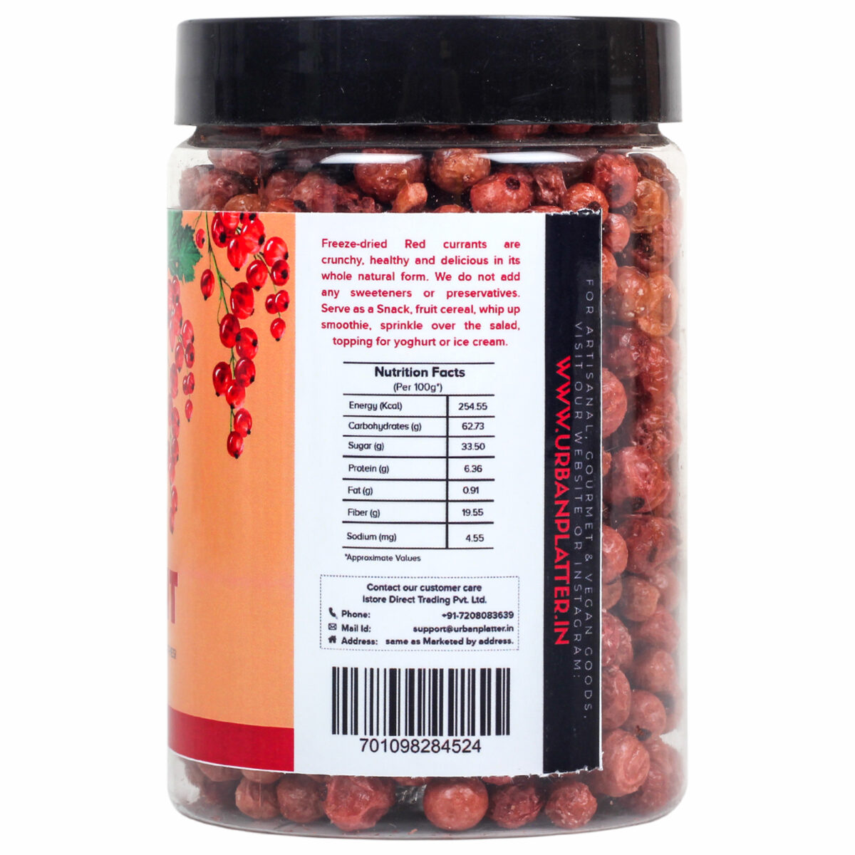 Urban Platter Freeze Dried Red Currant, 50g