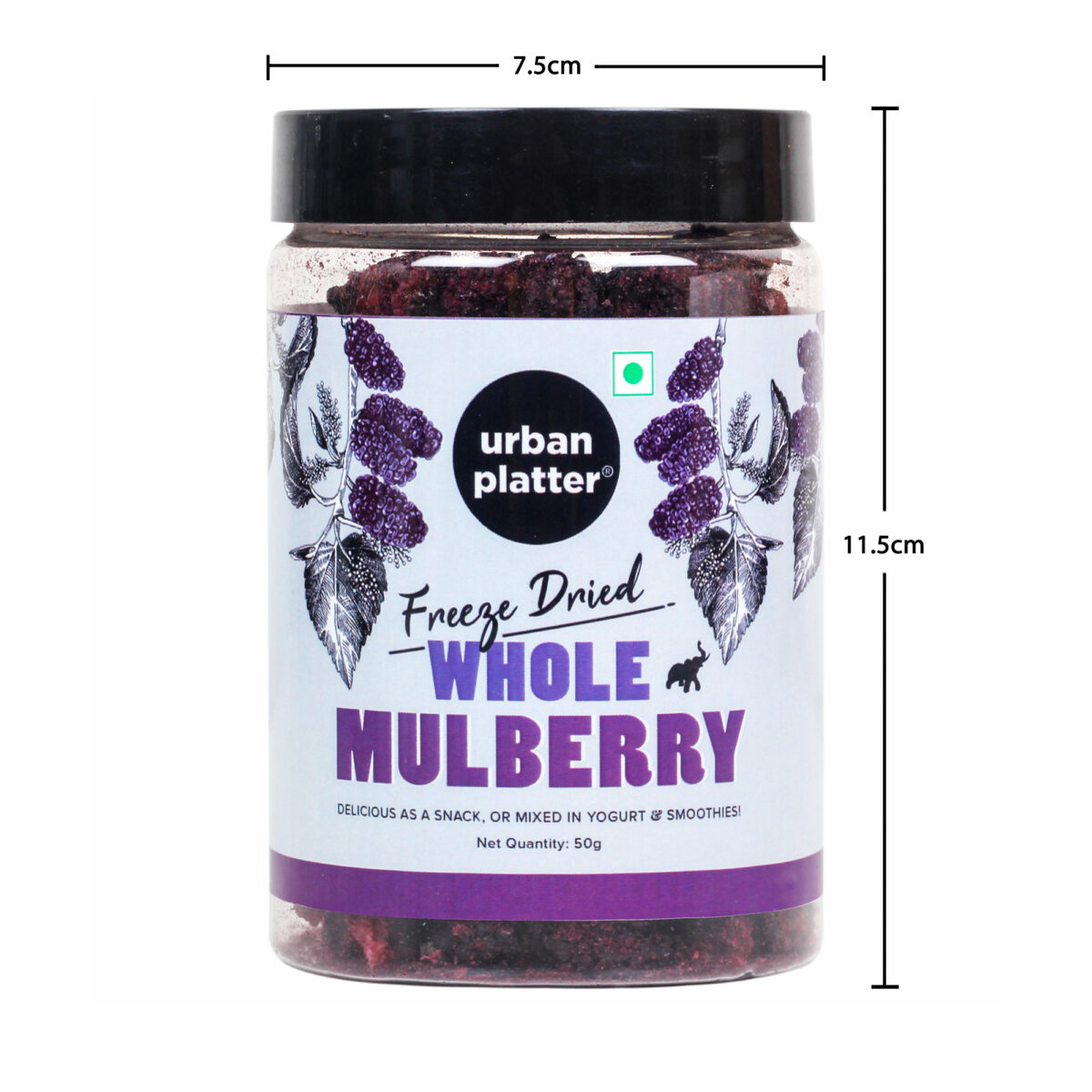 Urban Platter Freeze Dried Whole Mulberry, 50g