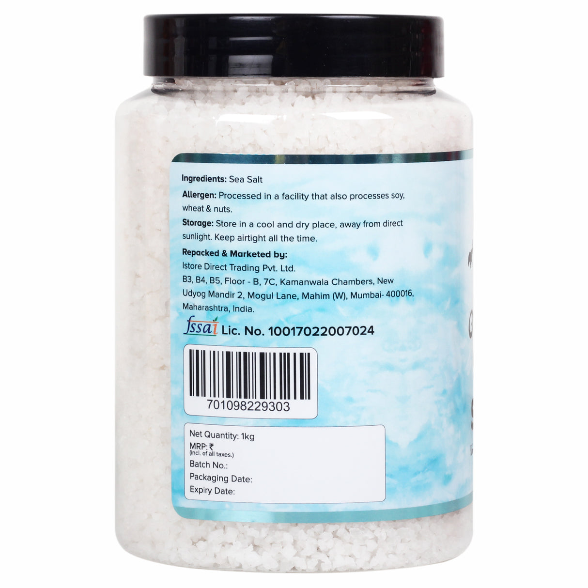Urban Platter Arabian Sea Salt Crystals, [Unrefined | Non-iodised | Impurity Free | Optically sorted | Natural Sea Salt | Use for pickling, scrubs, Herbal infusions]
