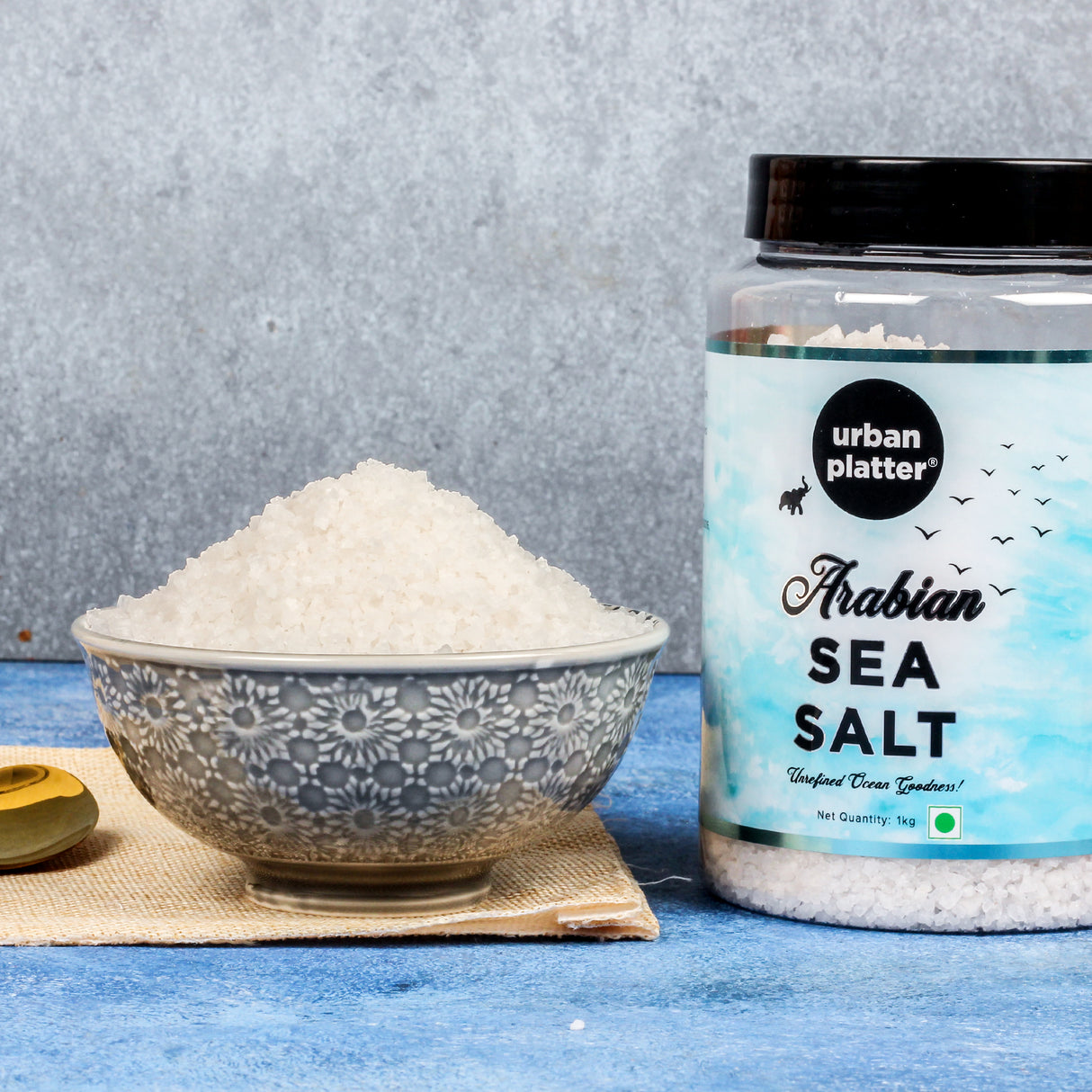 Urban Platter Arabian Sea Salt Crystals, [Unrefined | Non-iodised | Impurity Free | Optically sorted | Natural Sea Salt | Use for pickling, scrubs, Herbal infusions]