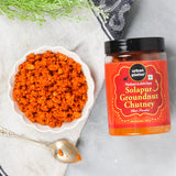 Urban Platter Solapur Groundnut Chutney, 250g [Traditional Maharashtrian Hand-pounded Dry Peanut Chutney]