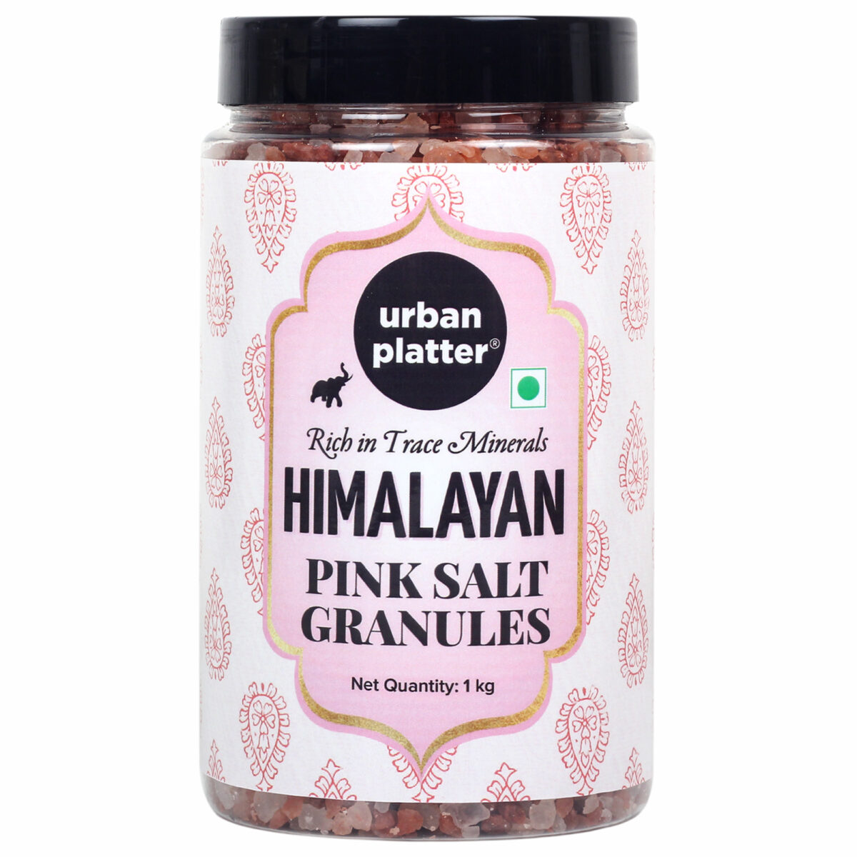 Urban Platter Pink Himalayan Rock Salt Granules, 1kg