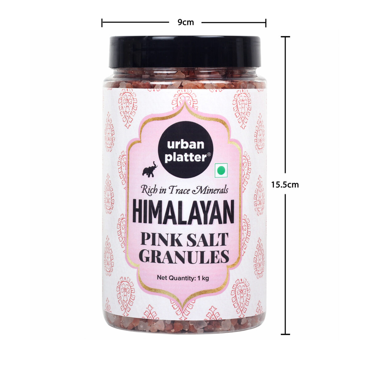 Urban Platter Pink Himalayan Rock Salt Granules, 1kg