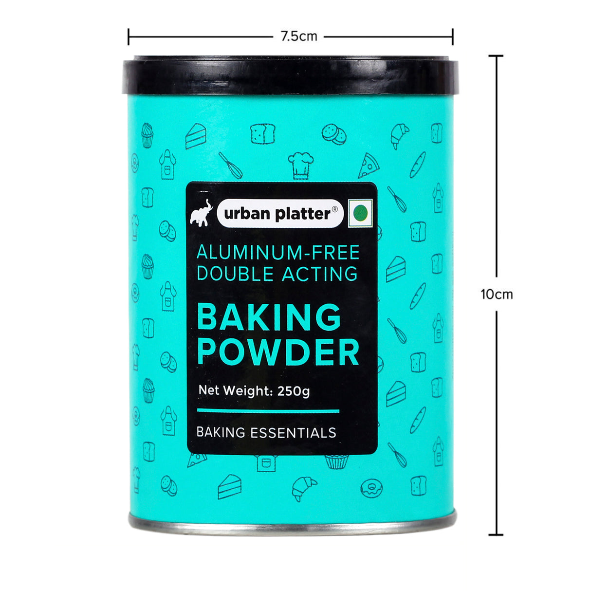 Urban Platter Aluminium-Free Baking Powder, 250g (Double-Acting Leavening Agent | Perfect for Fluffy Cakes, Breads, Baking)
