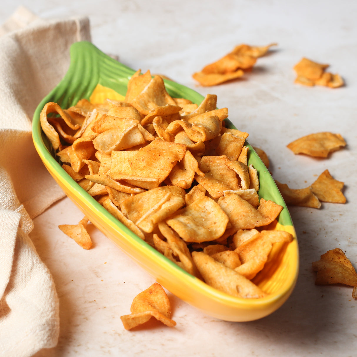 Urban Platter Crunchy Soyabean Chips, 150g [Soya Chips, High Protein, Delicious Snack]