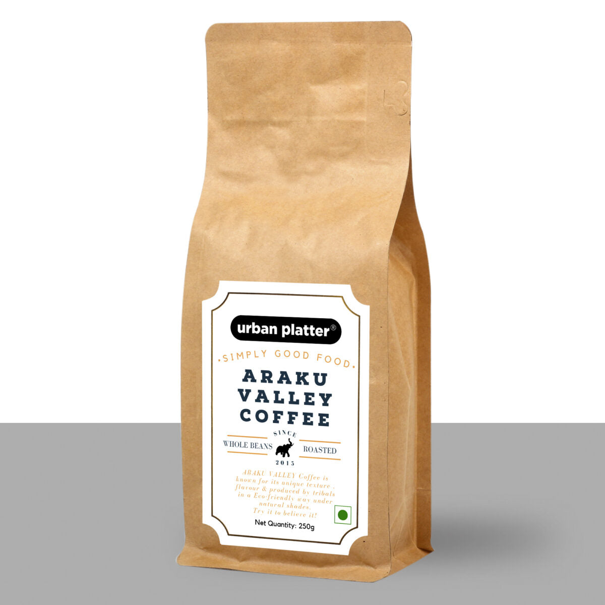 Urban Platter Roasted Araku Valley Coffee Beans, 250g