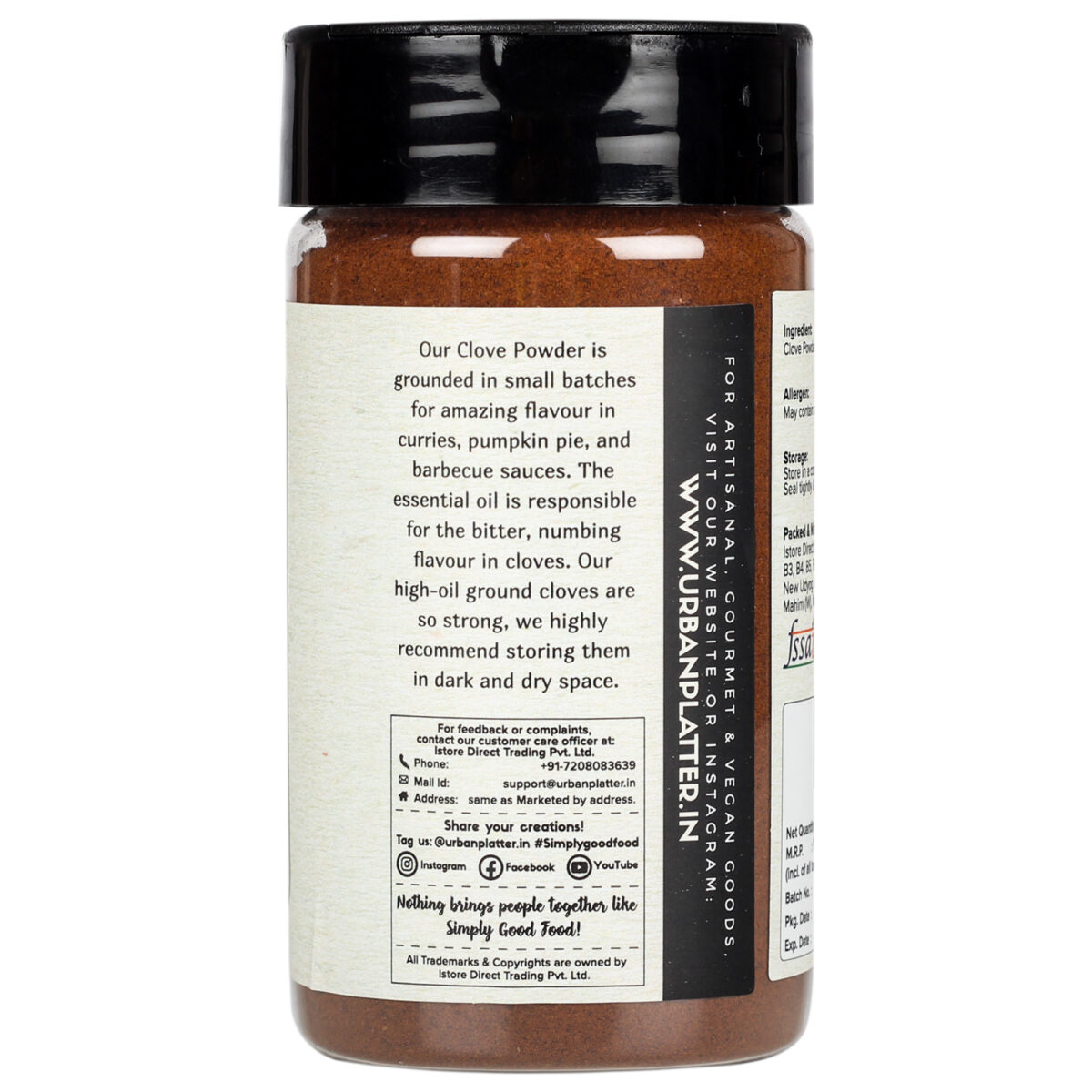 Urban Platter Pure Clove Powder, 100g [Laung | Lavang | Laving | Super-aromatic | Grade-A spice]