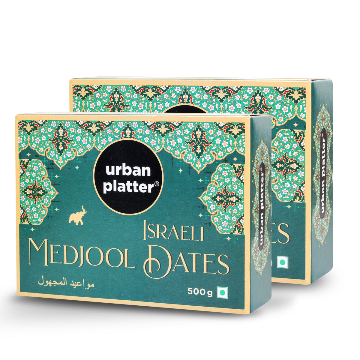 Urban Platter Israeli Medjool (Medjoul) Dates, 1Kg [Pack of 2 - 500g]