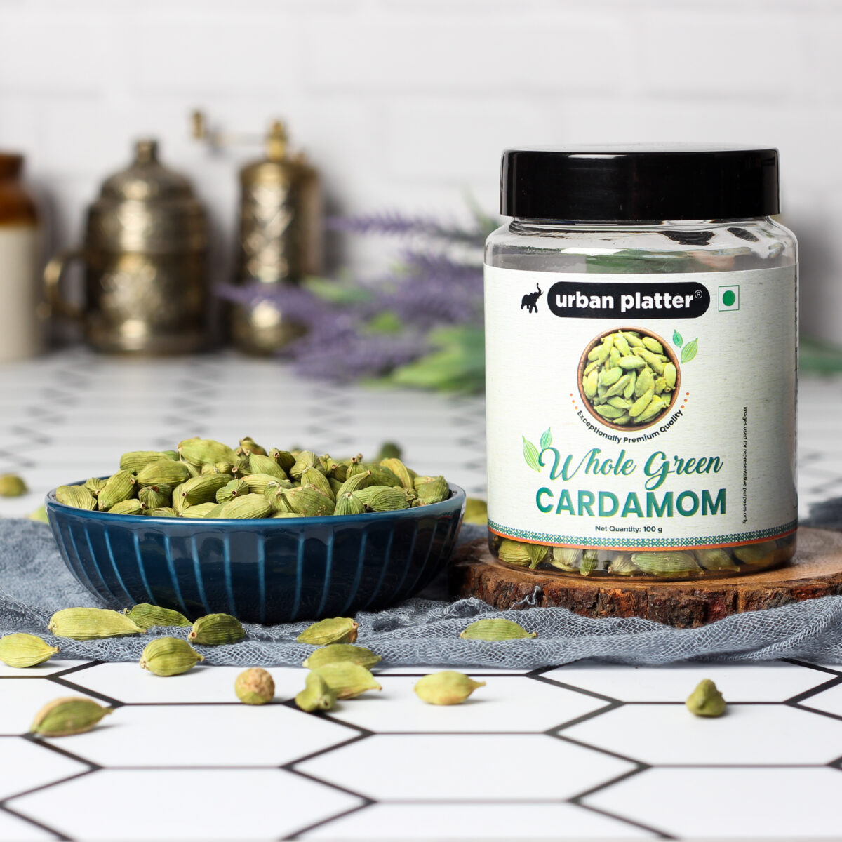 Urban Platter Whole Cardamom (Elaichi), 100g