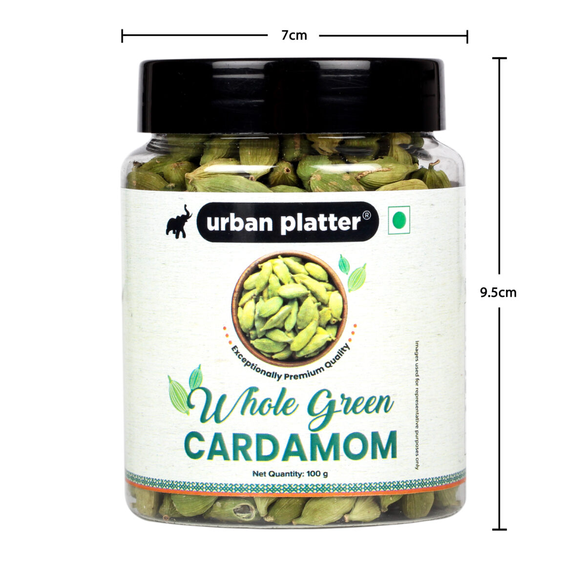 Urban Platter Whole Cardamom (Elaichi), 100g