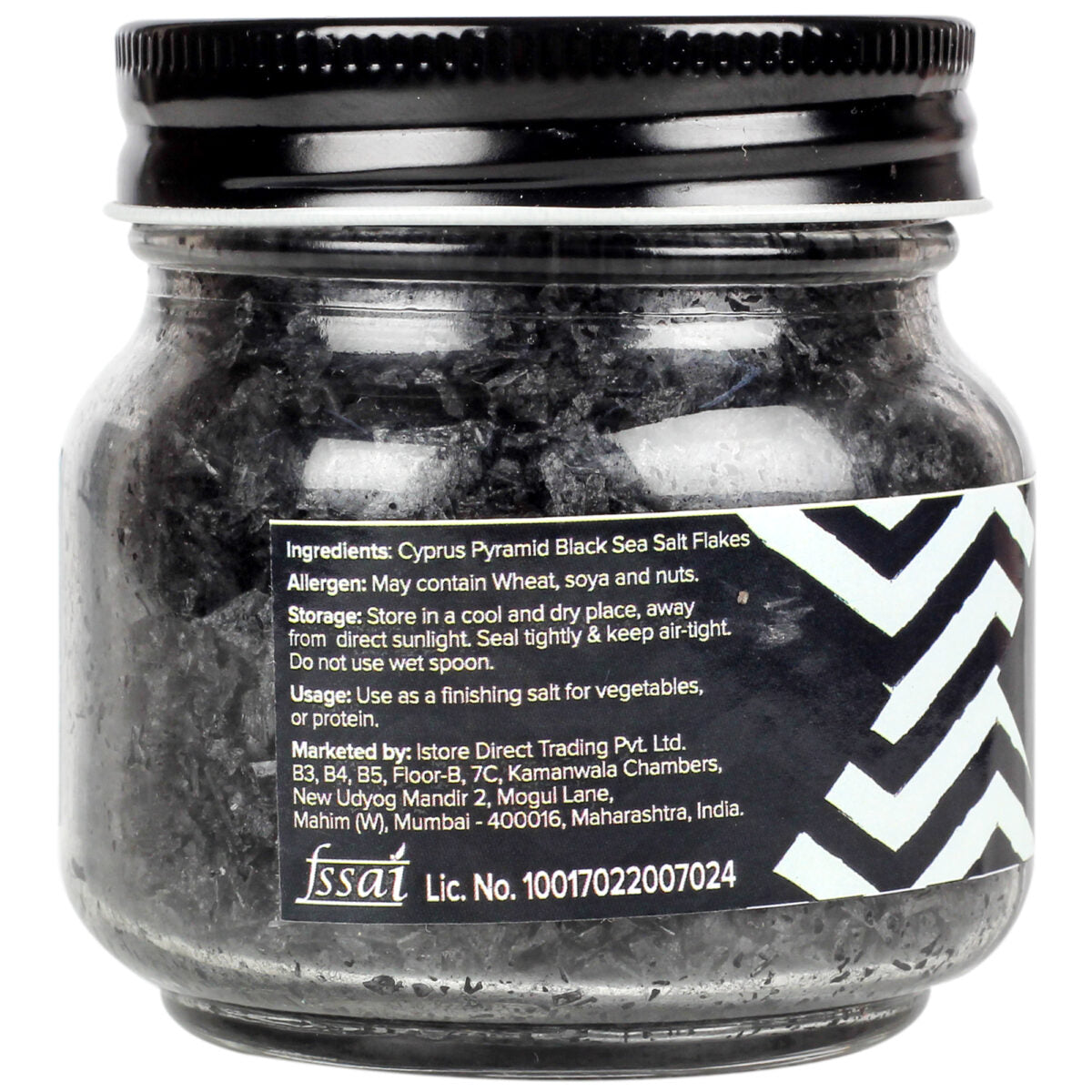 Urban Platter Cyprus Black Pyramid Sea Salt Flakes, 200g