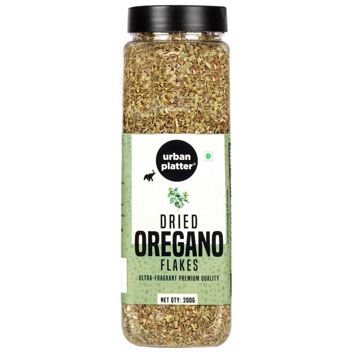 Urban Platter Dried Oregano Flakes Shaker Jar, 125g (Highly Aromatic; 3% Oil Content)