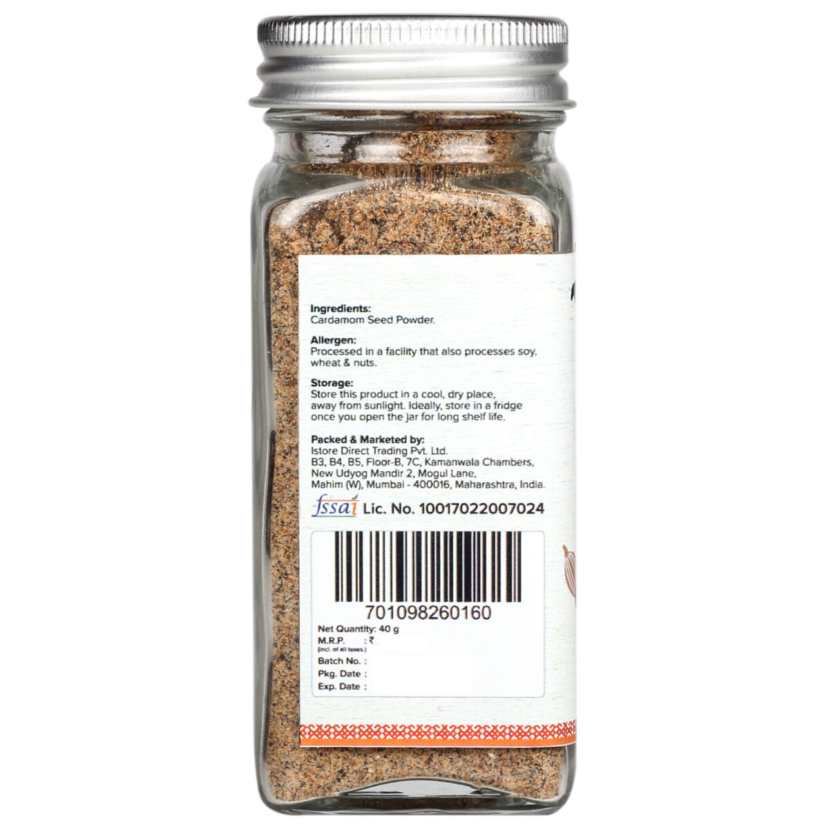 Urban Platter Cardamom Seed Powder, 40g