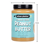 Urban Platter Natural Creamy Peanut Butter, 1kg / 35.2oz [Unsweetened, No Added Oil]