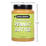 Urban Platter Natural Crunchy Peanut Butter, 1kg / 35.2oz [Unsweetened, No Added Oil]