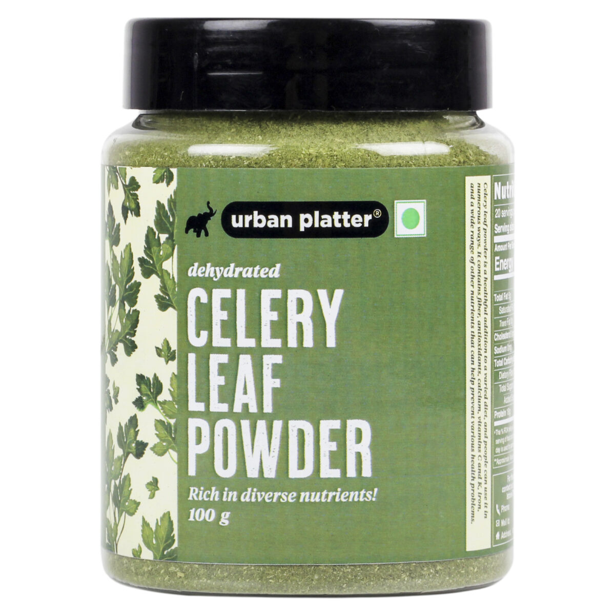 Urban Platter Dehydrated Celery Leaf Powder, 100g