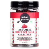 Urban Platter Assamese Bhut Jolokia Chilli Pods, 25g [1 Million Scovilles of Heat, King Naga Chilli Pods, SUPER-HOT]