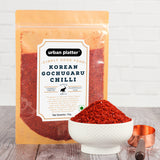 Urban Platter Korean Gochugaru Hot Pepper Powder, [Coarse ground Korean Dried Chilli Peppers | Smoky & Spicy | Use for Kimchi and other Korean Dishes]