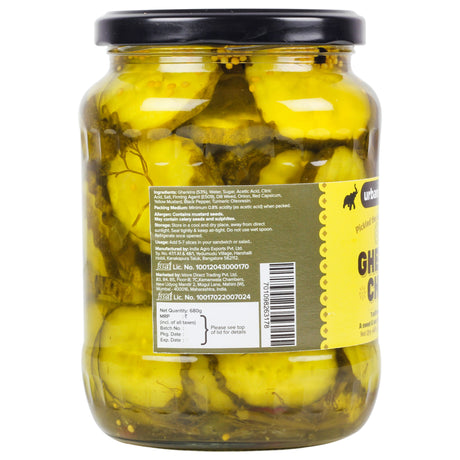 Gherkin Chips, 680g [ Tangy & Sweet. Perfect Topping for Burgers & Sandwiches ]