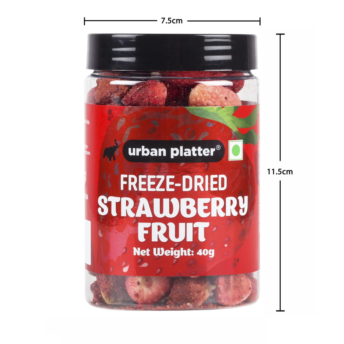 Urban Platter Freeze Dried Whole Strawberry, 40g