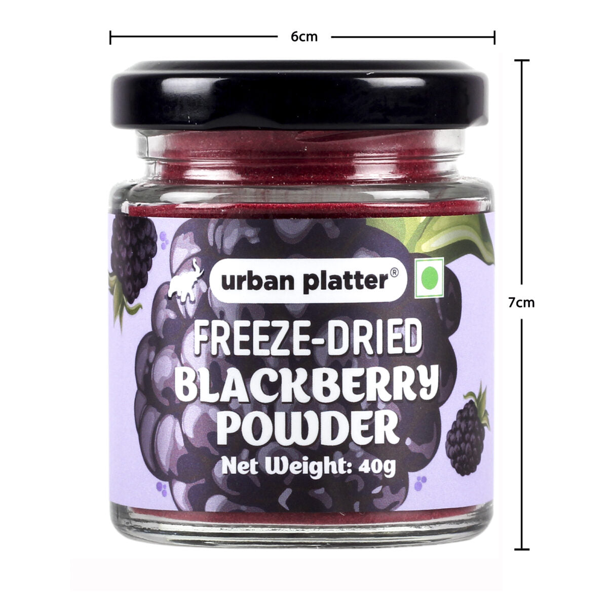 Urban Platter Freeze-Dried Blackberry Powder, 40g