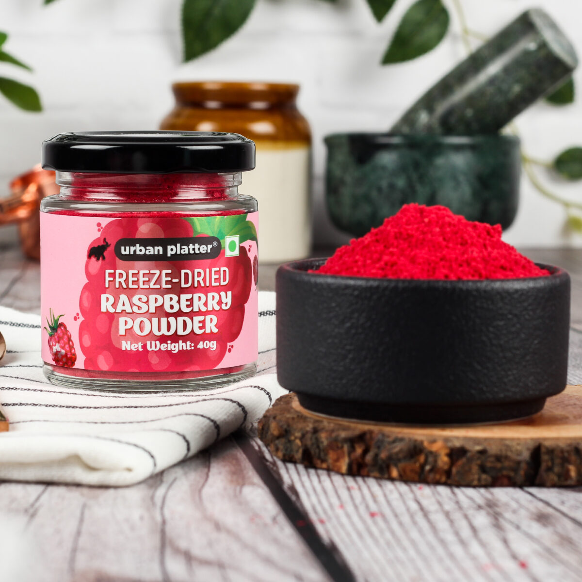 Urban Platter Freeze-Dried Raspberry Powder, 40g