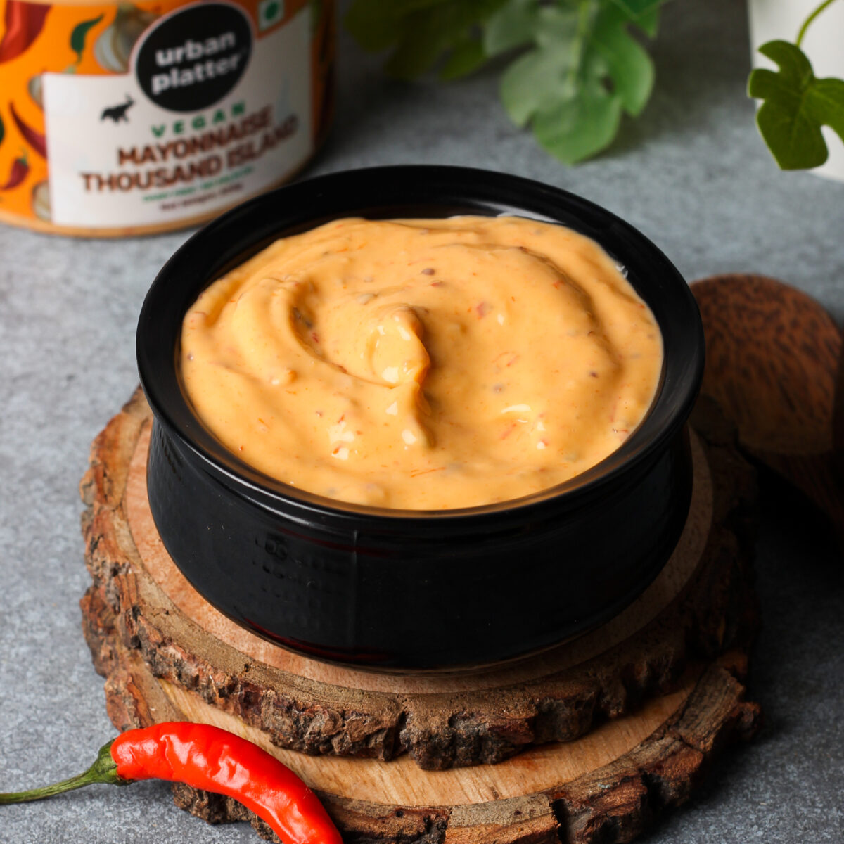 Urban Platter Thousand Island Mayo, 300g [Dairy-free Mayonnaise, No Palm Oil, No Trans-fat]