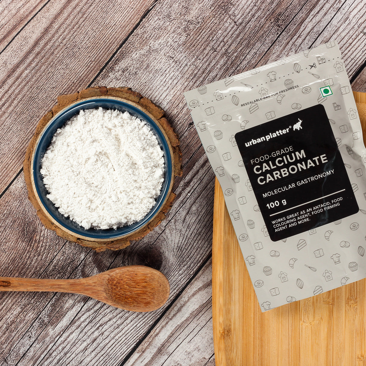 Urban Platter Calcium Carbonate Powder, 100g [Chuna]