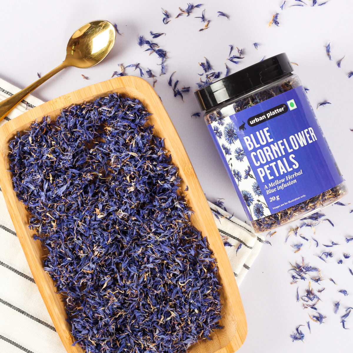 Urban Platter Blue Cornflower Petals, 20g