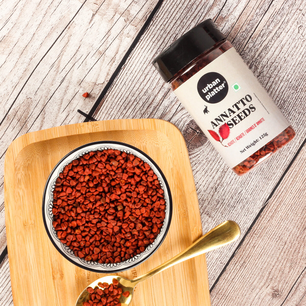 Urban Platter Annatto Seeds, 125g [Achiote, Achuete, Graines D' Annatte]